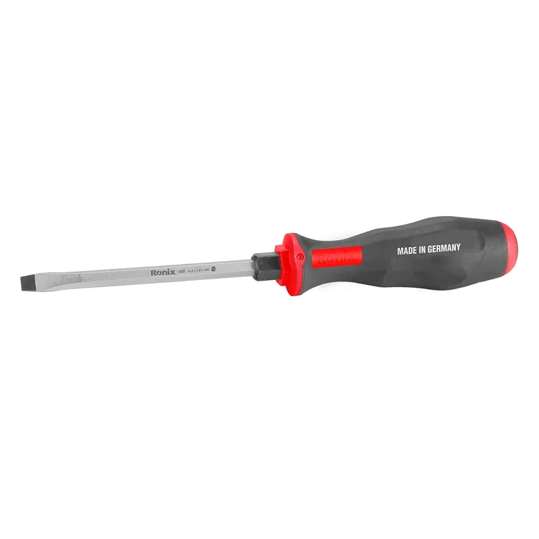 TPR Handle Slotted Hammer Screwdriver 10*180 - German