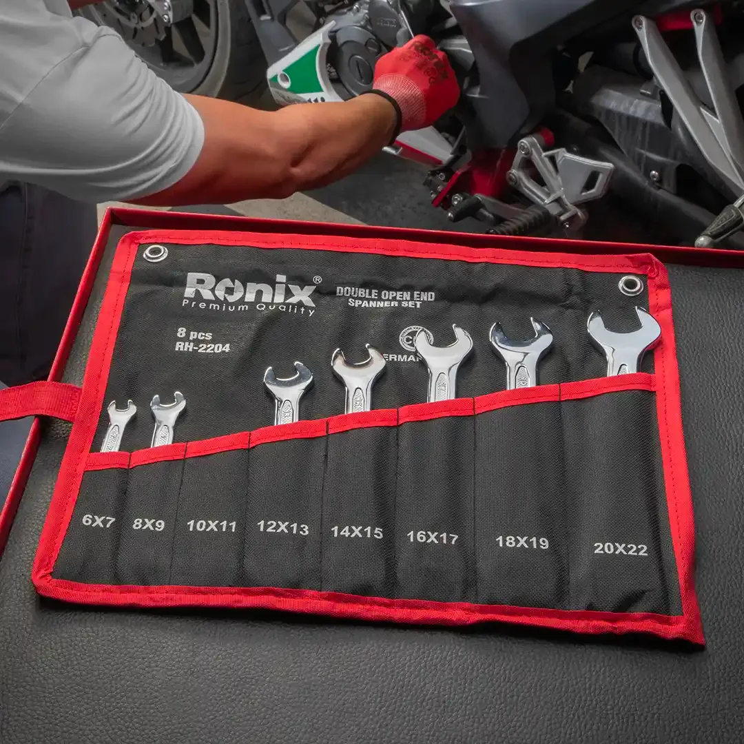Double open end spanner set 8pcs