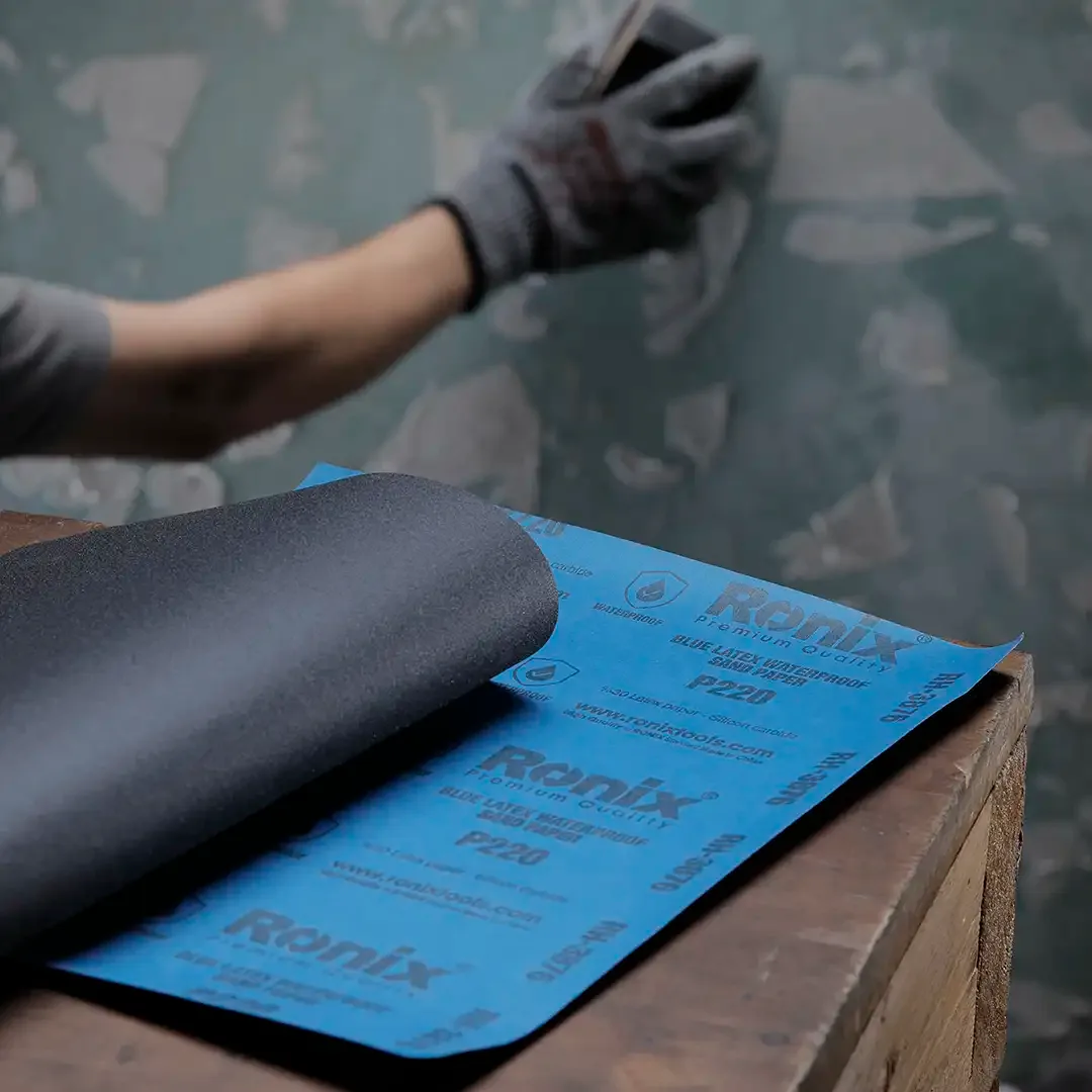 Blue Latex Waterproof Sand Paper P220