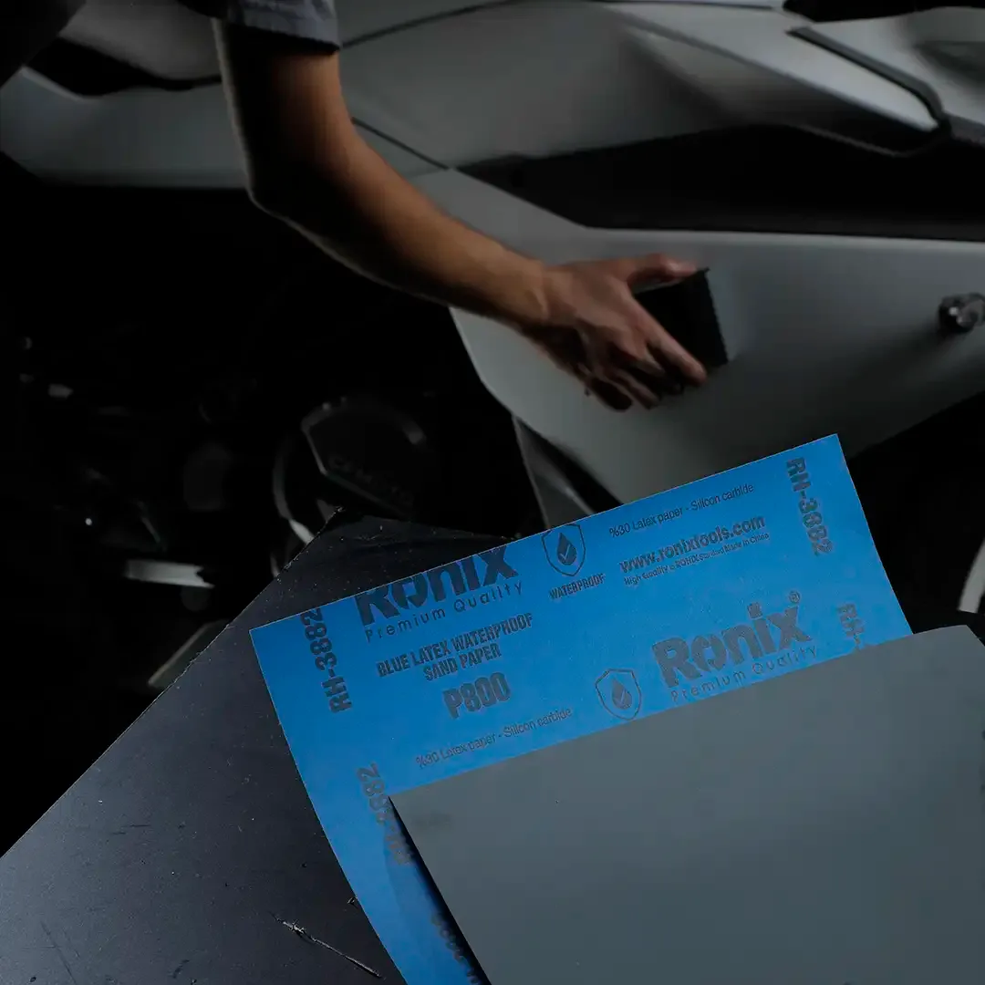 Blue Latex Waterproof Sand Paper P800