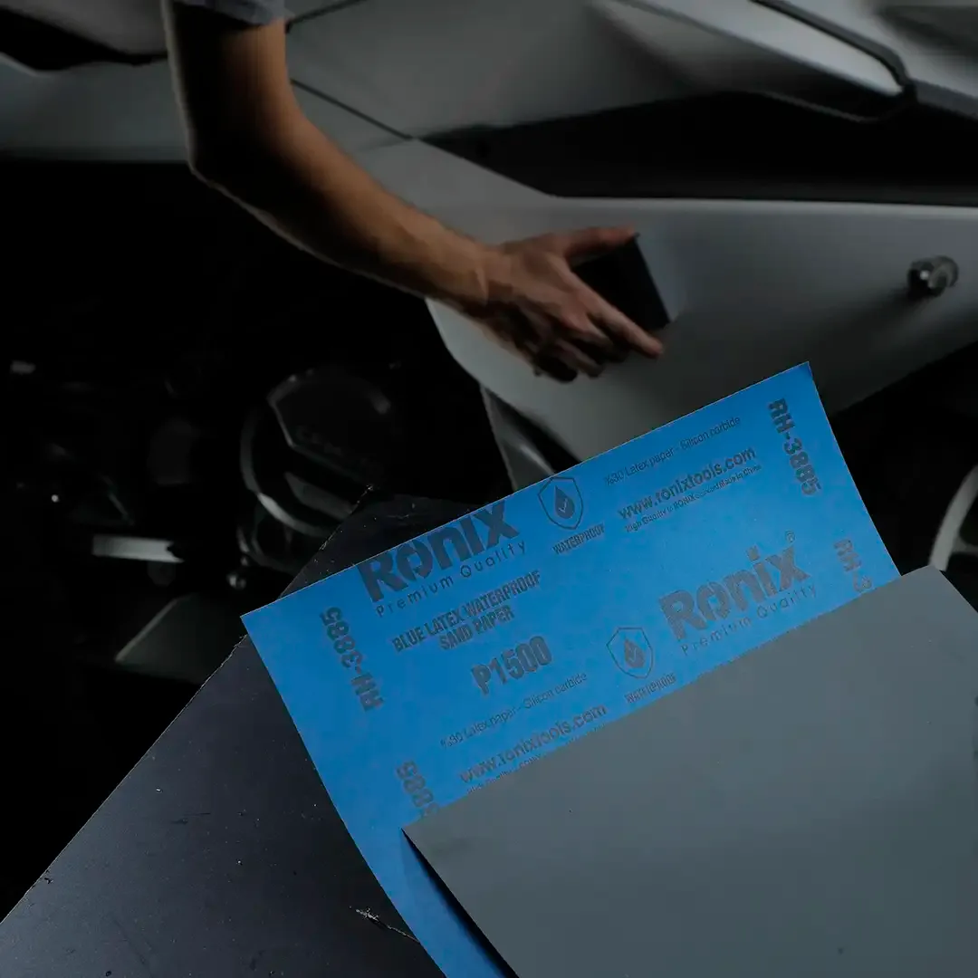 Blue Latex Waterproof Sand Paper P1500