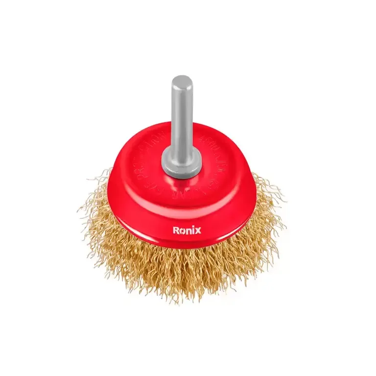 Crimped Shaft Mounted Cup Brush 50mm