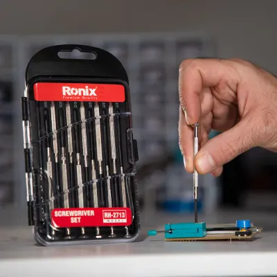 Steel Handle Precision Screwdriver Set (12Pcs)