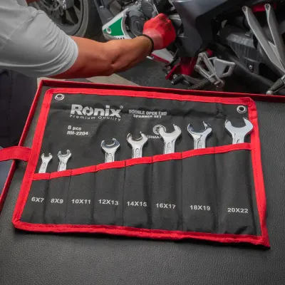 Double open end spanner set 8pcs
