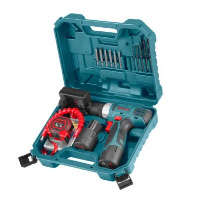 12V Cordless Drill Driver Set-19pcs-10mm-21N.m