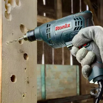 المثقاب الکهربائي مع ظرف بمفتاح 6.5 ملم  400واط