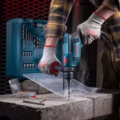 54Pcs Impact Drill Kit-750W-13mm
