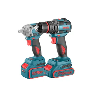 20V Cordless 2Pcs Combo Kit (Impact Drill and Impact Wrench)