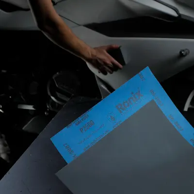 Blue Latex Waterproof Sand Paper P2500