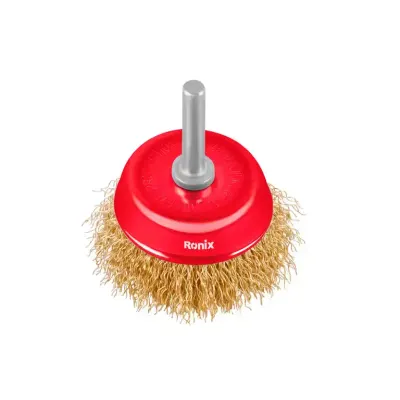 Crimped Shaft Mounted Cup Brush 50mm